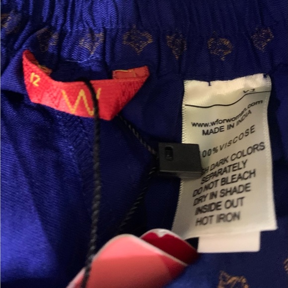 NWT W for Women Straight Trousers Blue Trousers Straight Salwar Size 12 - Picture 5 of 6